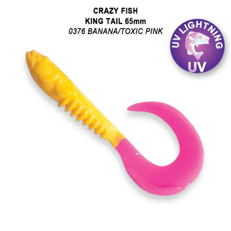 Crazy Fish King Tail 6.5cm pack de 6 unidades