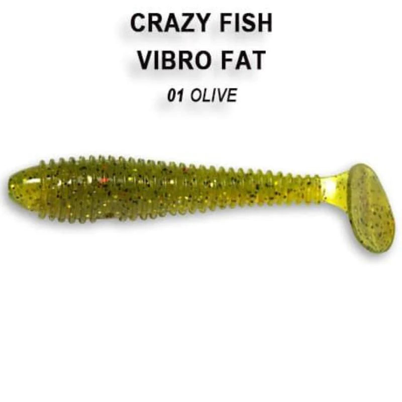 Crazy Fish Vibro Fat 7.1cm pack de 5 unidades