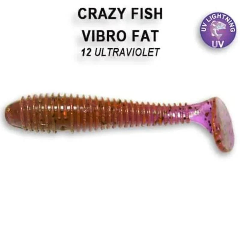 Crazy Fish Vibro Fat 7.1cm pack de 5 unidades