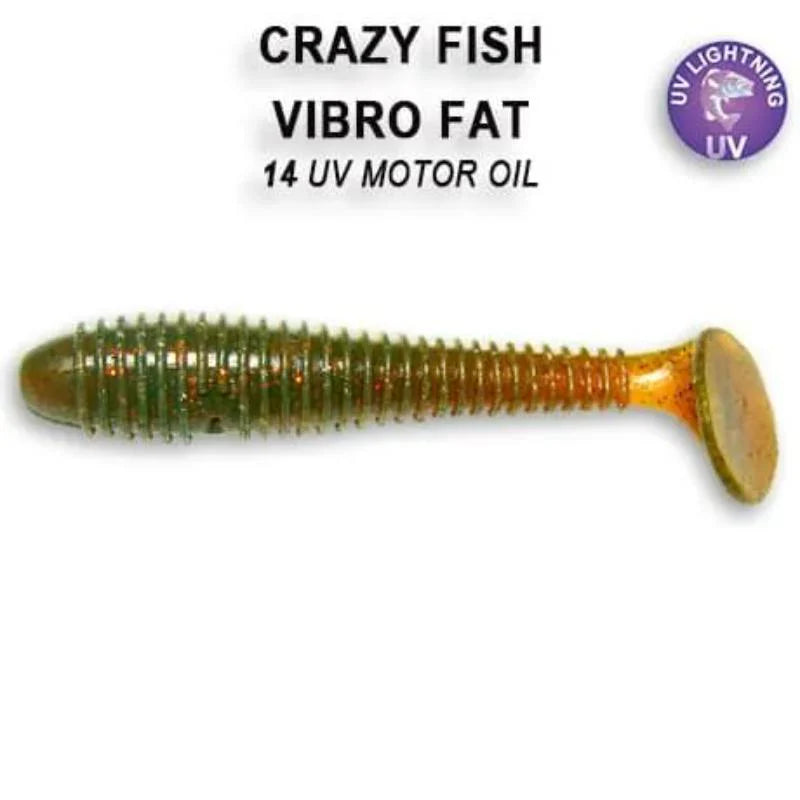 Crazy Fish Vibro Fat 7.1cm pack de 5 unidades