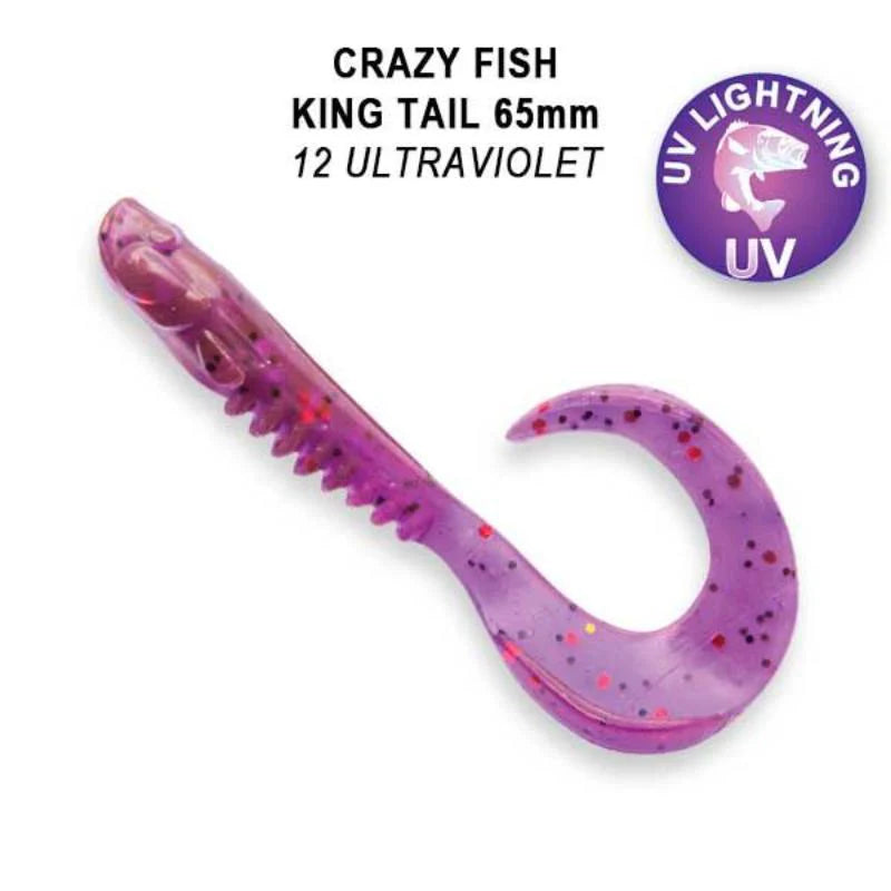 Crazy Fish King Tail 6.5cm pack de 6 unidades