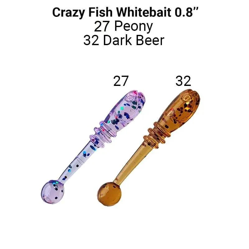 Crazy Fish Whitebait 2cm  pack de 20 unidades