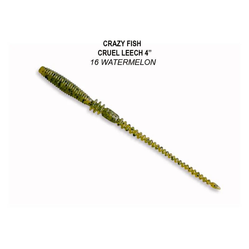 Crazy Fish Cruel Leech 10cm pack de 12 unidades