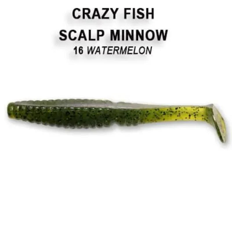Crazy Fish Scalp Minnow 8cm pack de 5 unidades
