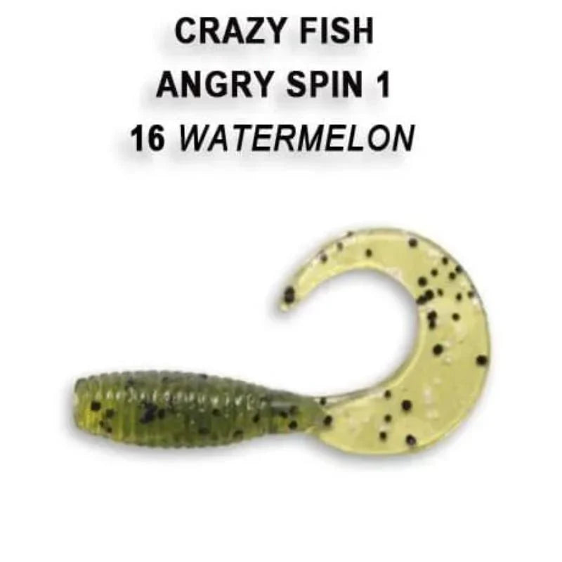 Crazy Fish Angry Spin 2.5cm pack de 8 unidades