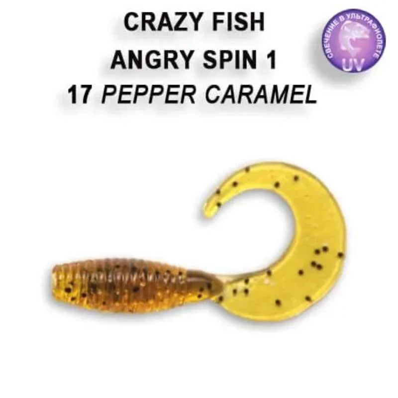 Crazy Fish Angry Spin 2.5cm pack de 8 unidades