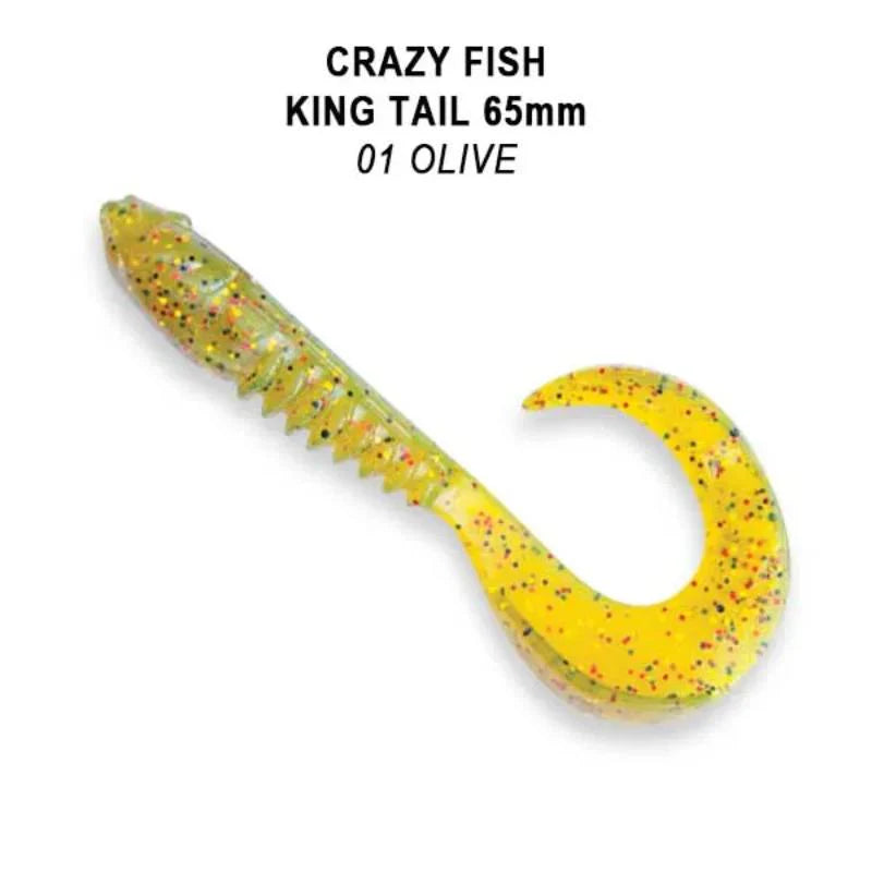 Crazy Fish King Tail 6.5cm pack de 6 unidades