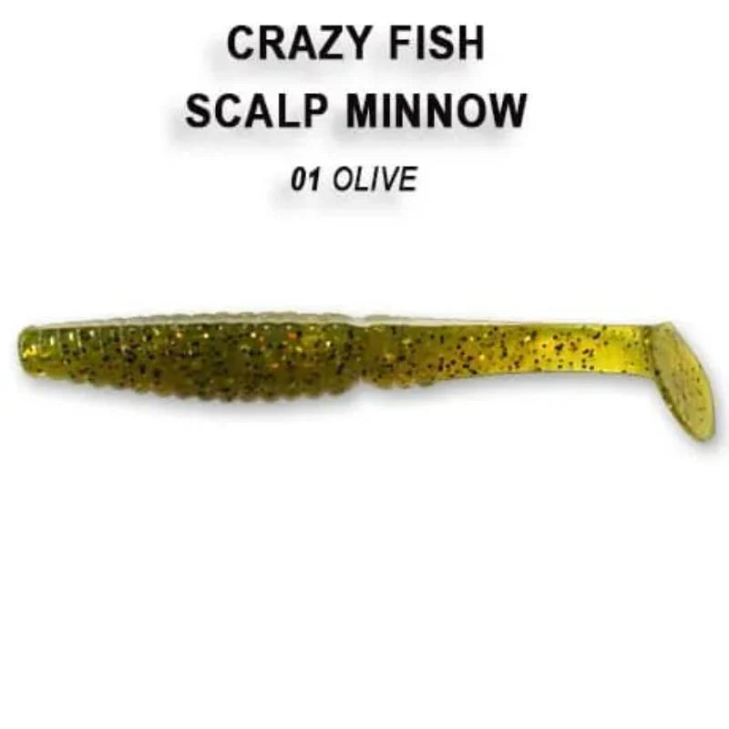 Crazy Fish Scalp Minnow 8cm pack de 5 unidades