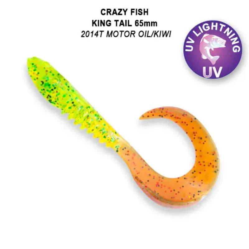 Crazy Fish King Tail 6.5cm pack de 6 unidades