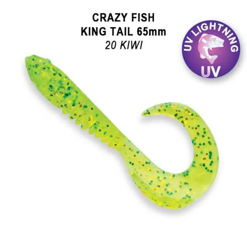 Crazy Fish King Tail 6.5cm pack de 6 unidades