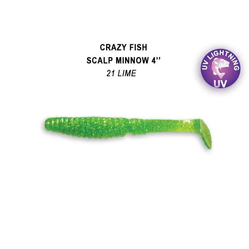Crazy Fish Scalp Minnow 10cm pack de 4 unidades