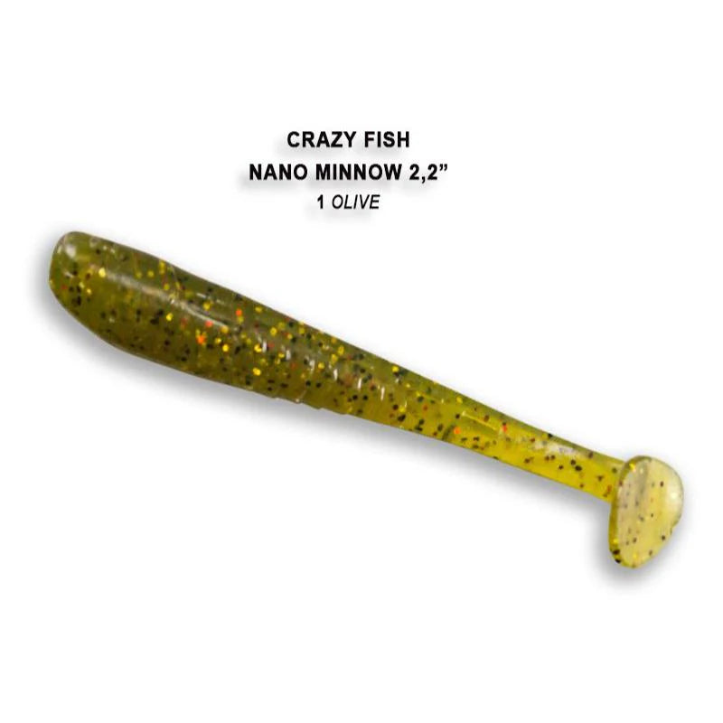 Crazy Fish Nano Minnow 5.5cm pack de 8 unidades