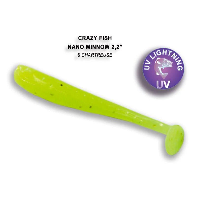Crazy Fish Nano Minnow 5.5cm pack de 8 unidades
