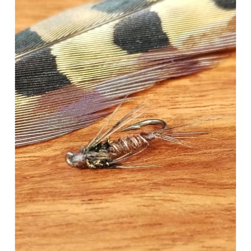 Pack de 5 moscas Ninfa de faisán (ou Pheasant Tail Nymph)