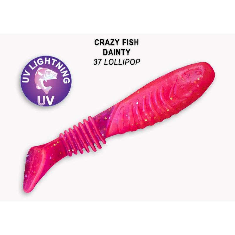 Crazy Fish Dainty 8.5cm 25-85-37-4 Scent de Camarão- 6 unidades