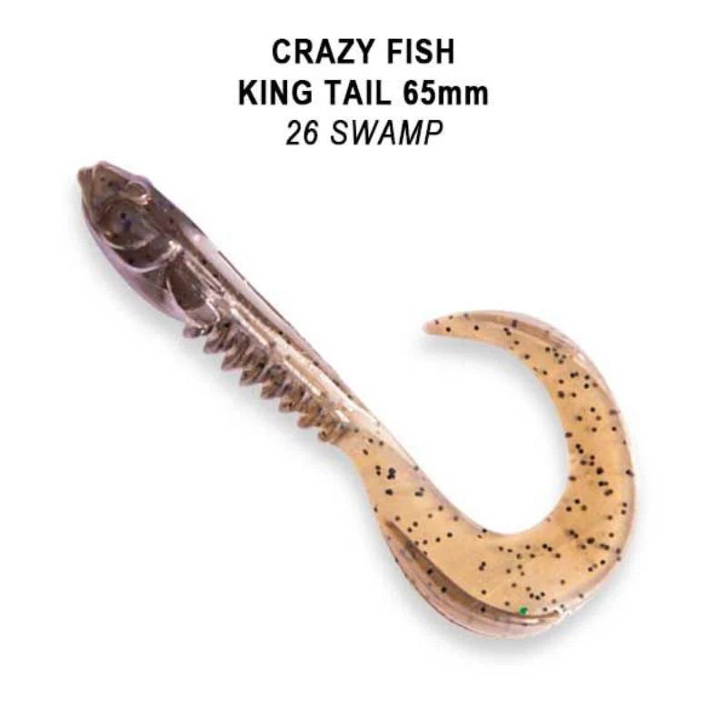 Crazy Fish King Tail 6.5cm pack de 6 unidades