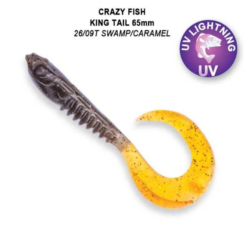 Crazy Fish King Tail 6.5cm pack de 6 unidades