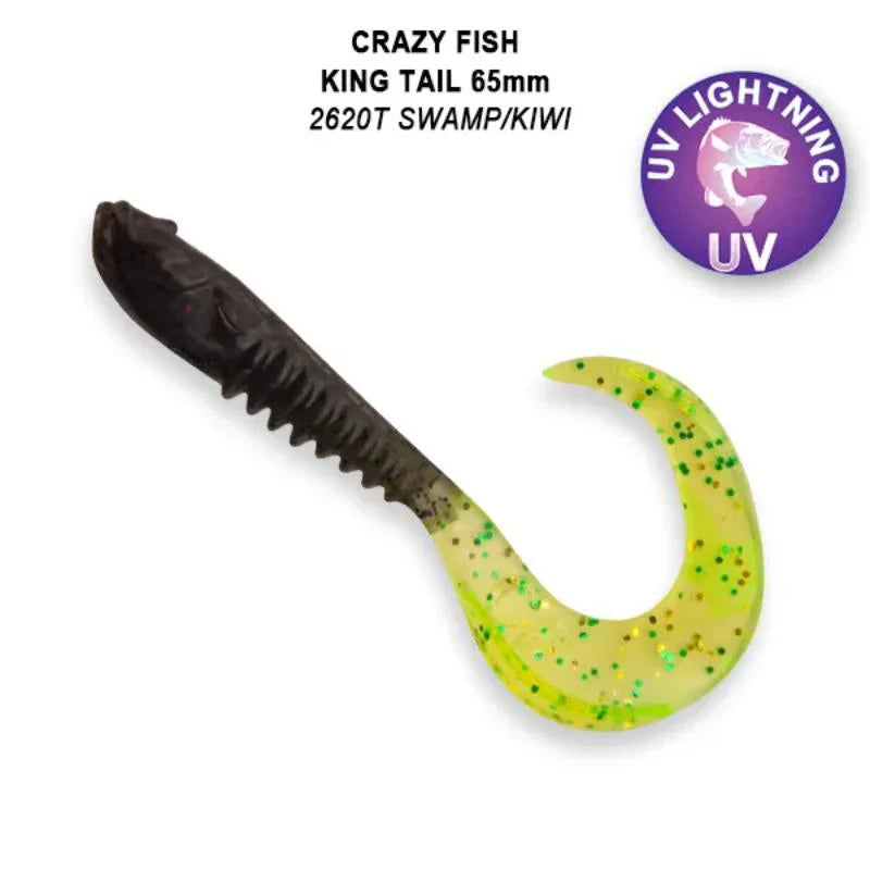 Crazy Fish King Tail 6.5cm pack de 6 unidades