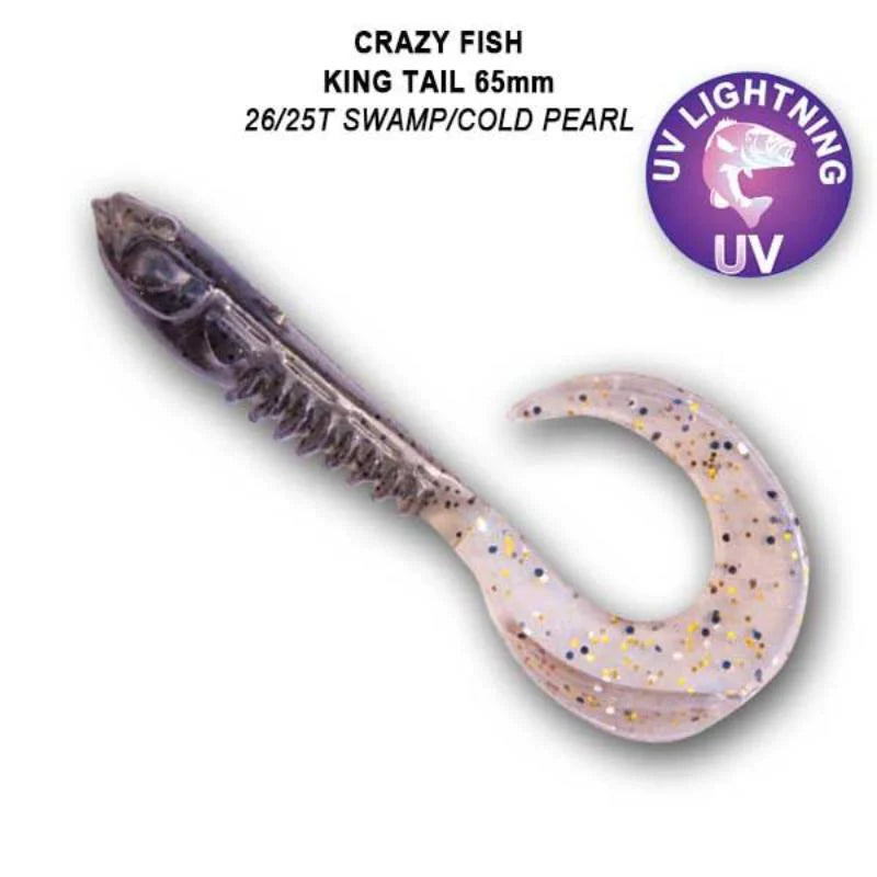 Crazy Fish King Tail 6.5cm pack de 6 unidades