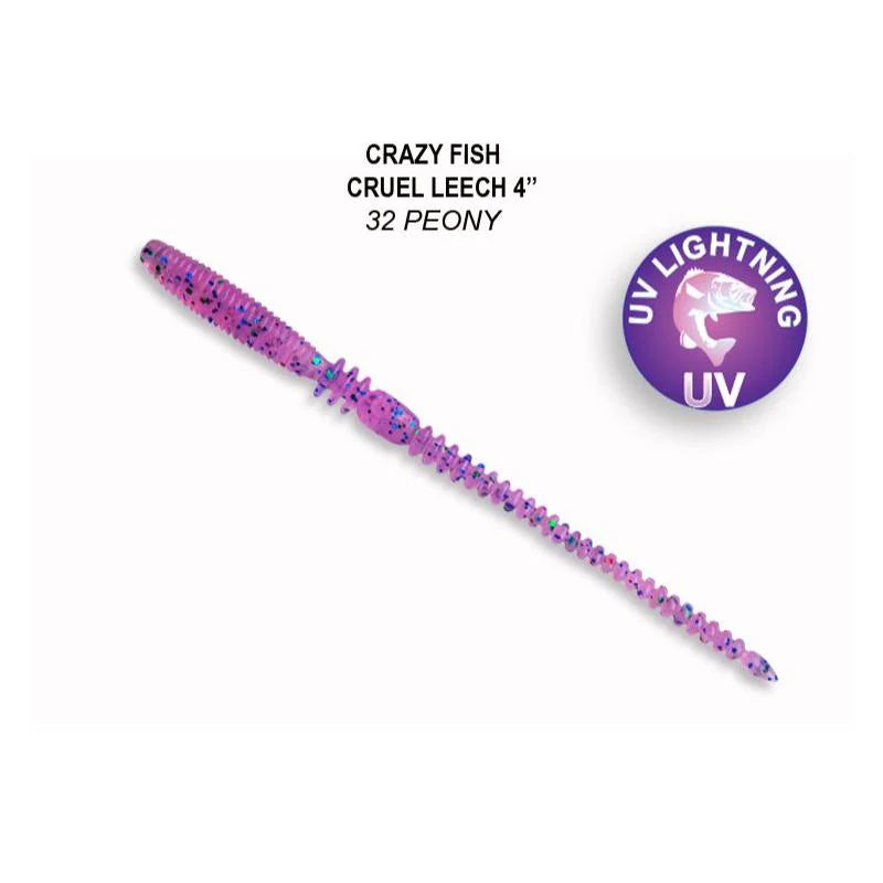 Crazy Fish Cruel Leech 10cm pack de 12 unidades