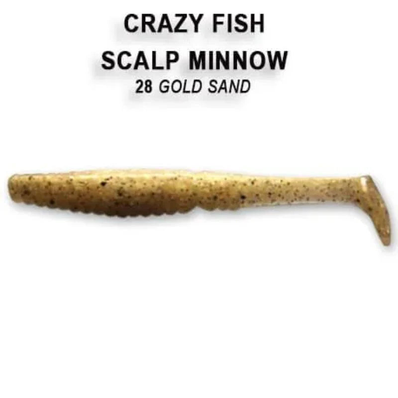 Crazy Fish Scalp Minnow 8cm pack de 5 unidades