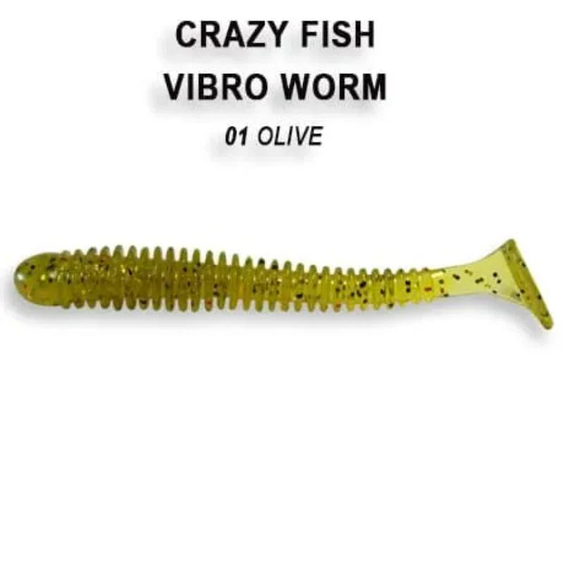 Crazy Fish Vibro Worm 5cm pack de 8 unidades