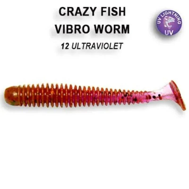 Crazy Fish Vibro Worm 5cm pack de 8 unidades