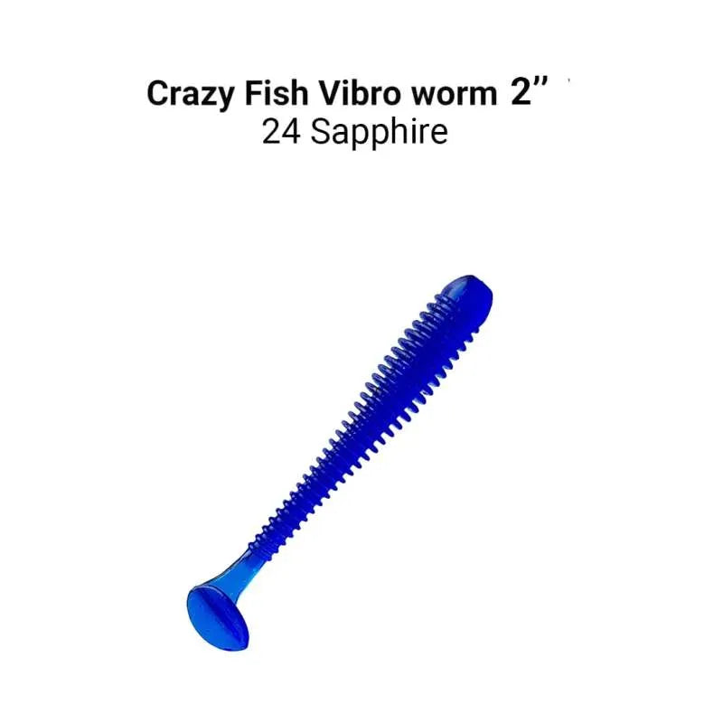 Crazy Fish Vibro Worm 5cm pack de 8 unidades