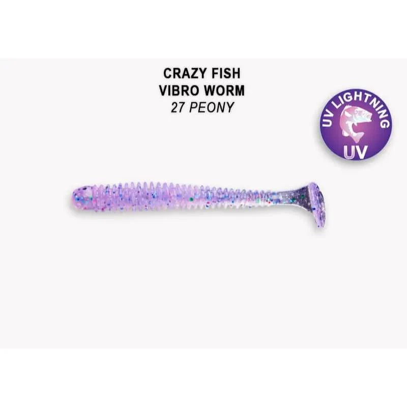 Crazy Fish Vibro Worm 5cm pack de 8 unidades