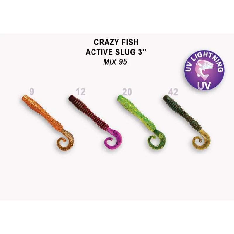Active slug 7cm 30-70-M95-6 Scent de Lula - 8 unidades - Kit de 4 cores