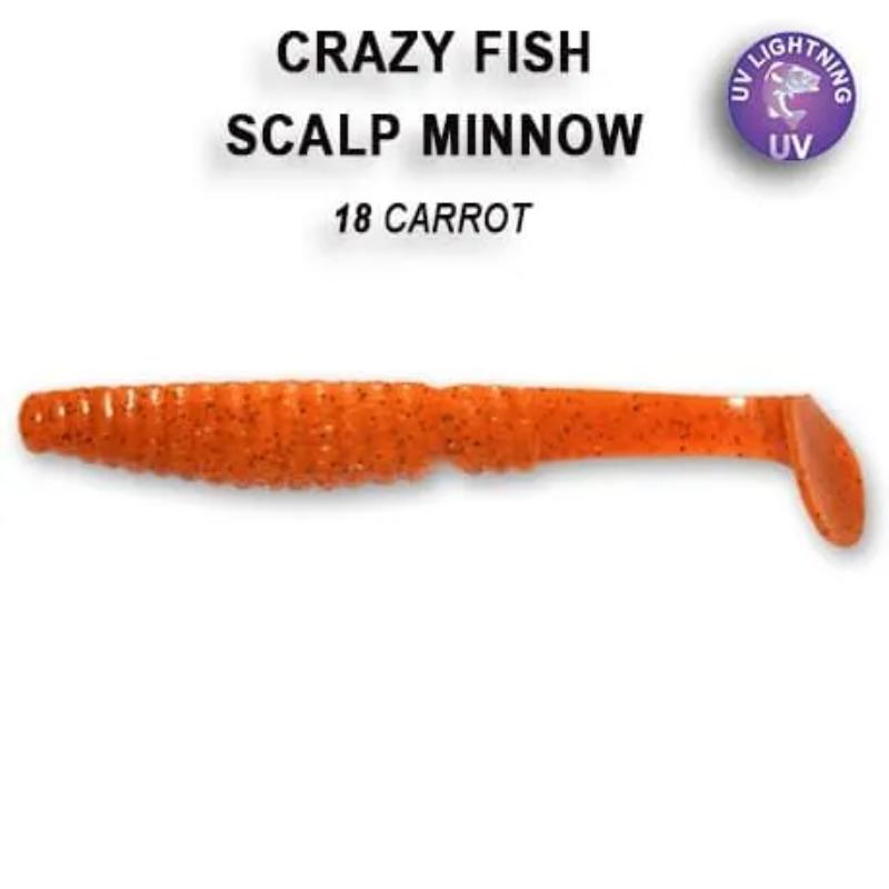 Scalp Minnow 8cm 7-80-18-6 Scent de Lula - 5 unidades