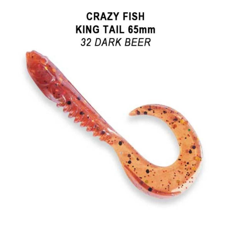 Crazy Fish King Tail 6.5cm pack de 6 unidades