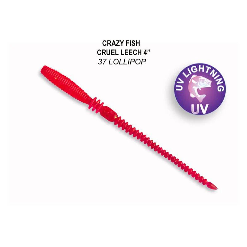 Crazy Fish Cruel Leech 10cm pack de 12 unidades