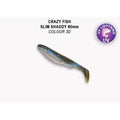 Crazy Fish Slim Shaddy 8cm pack de 5 unidades