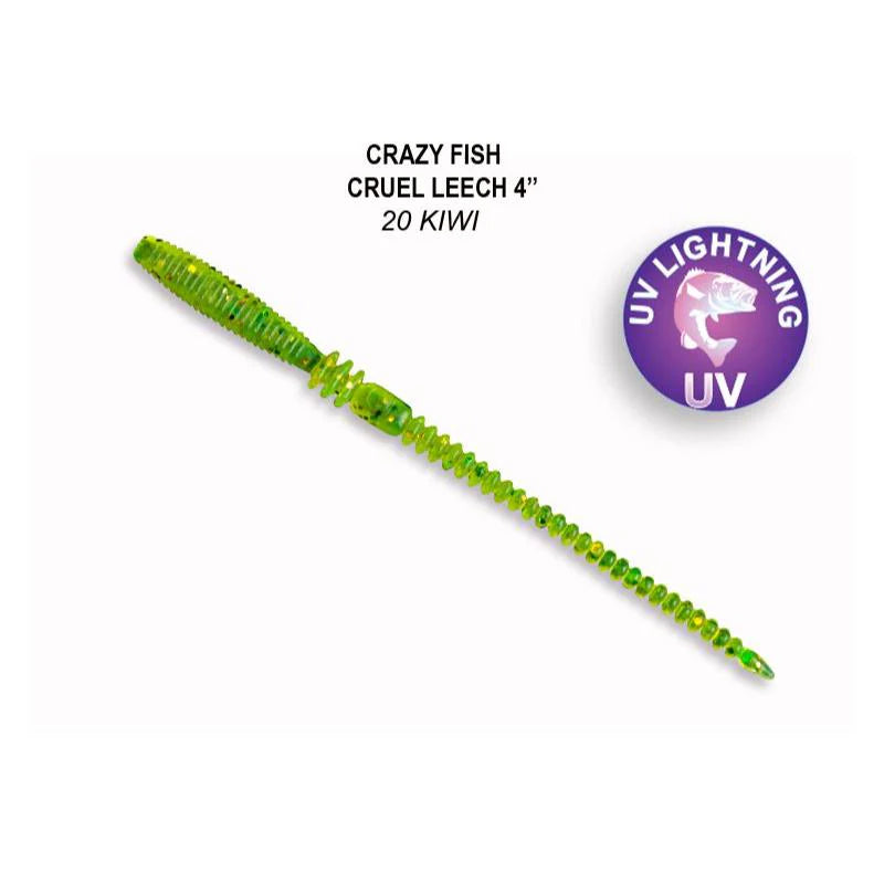 Crazy Fish Cruel Leech 10cm pack de 12 unidades