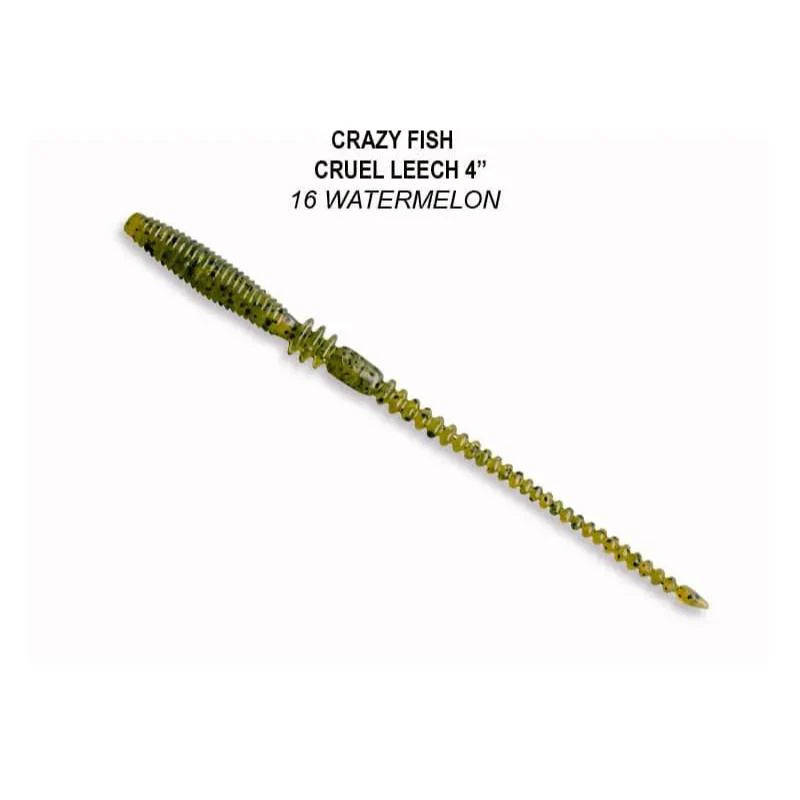 Crazy Fish Cruel Leech 10cm pack de 12 unidades