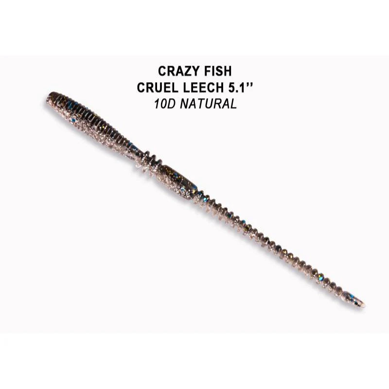 Crazy Fish Cruel Leech 13cm pack de 10 unidades