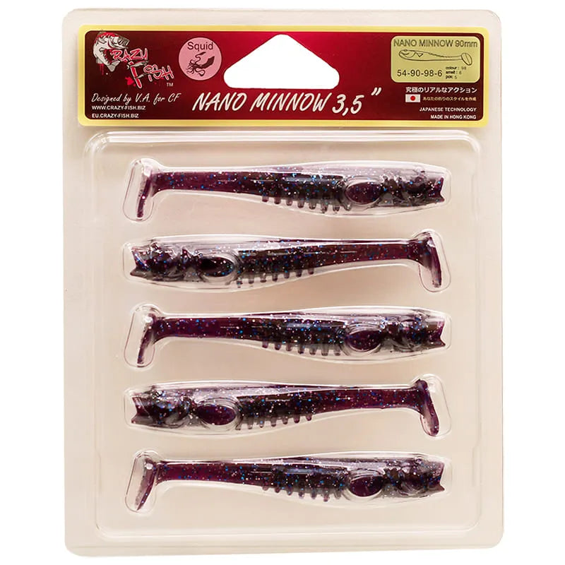Nano Minnow 9cm 54-90-98-6 Scent de Lula 5 unidades