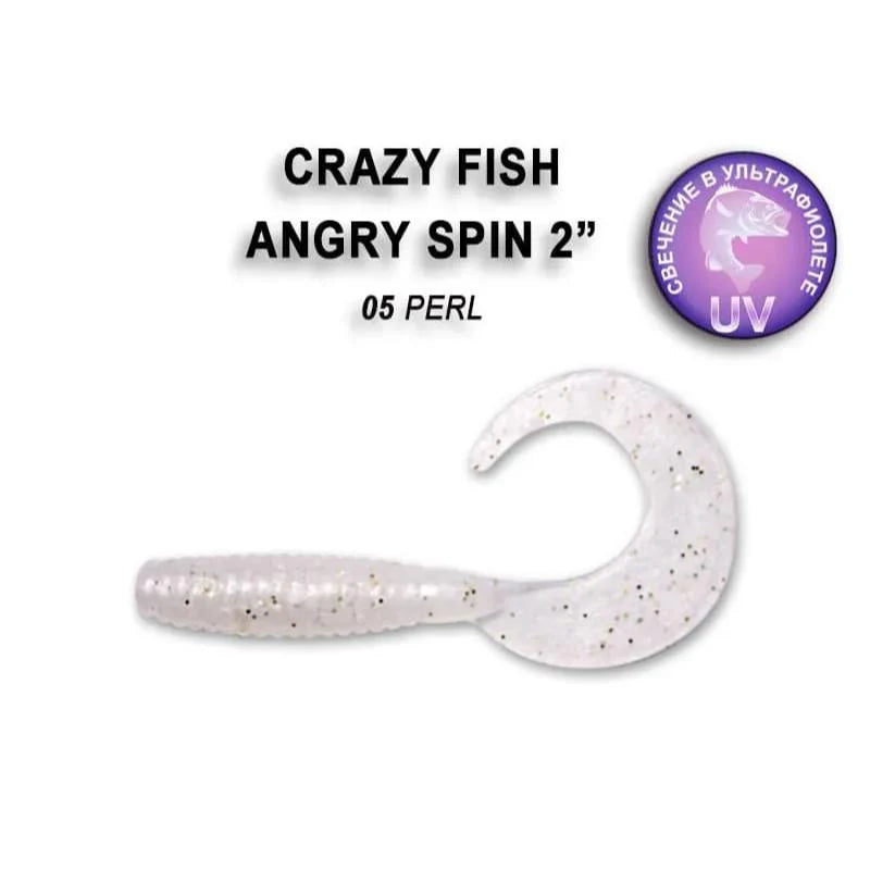 Crazy Fish Angry Spin 4.5cm pack de 8 unidades