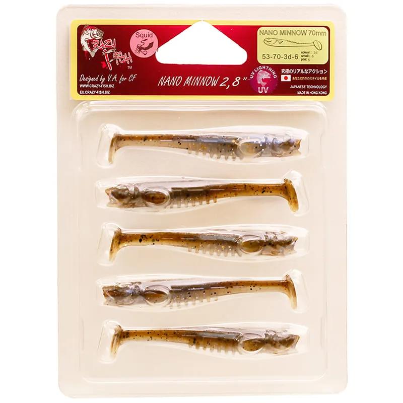 Nano Minnow 7cm 53-70-3D-6 Scent de Lula 5 unidades