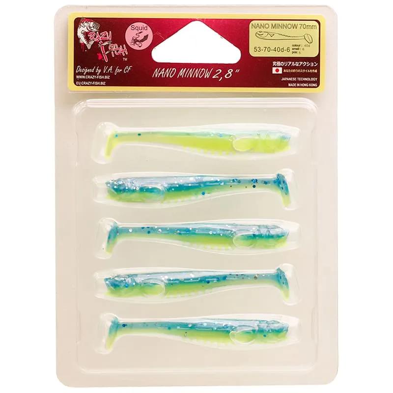 Nano Minnow 7cm 53-70-40D-6 Scent de Lula 5 unidades
