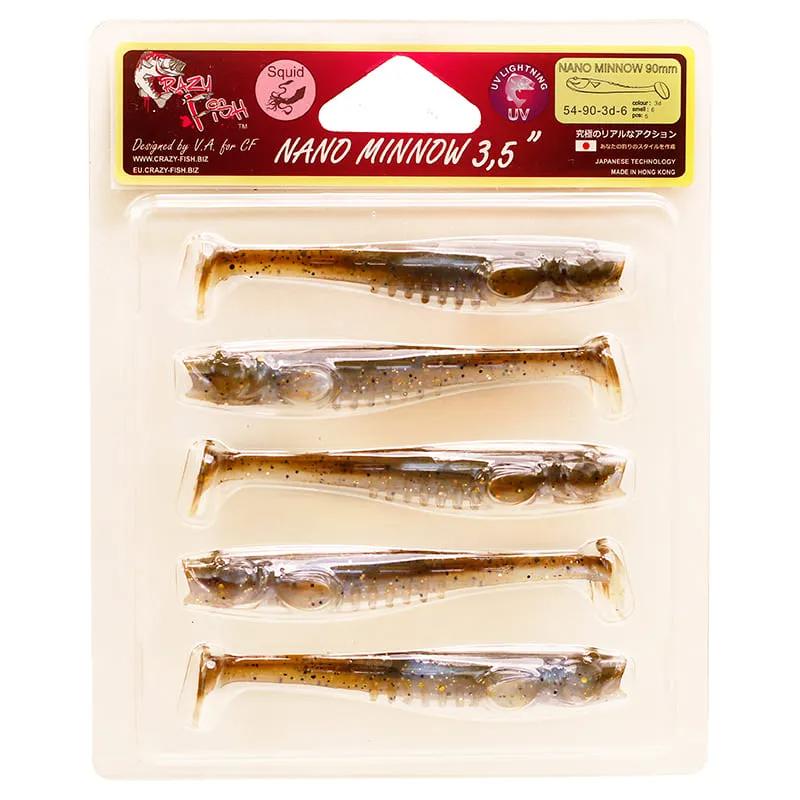 Nano Minnow 9cm 54-90-3D-6 Scent de Lula 5 unidades