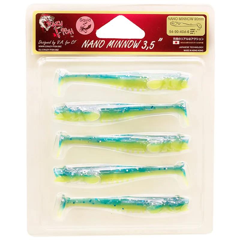 Nano Minnow 9cm 54-90-40D-6 Scent de Lula 5 unidades