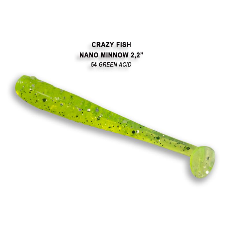 Crazy Fish Nano Minnow 5.5cm pack de 8 unidades