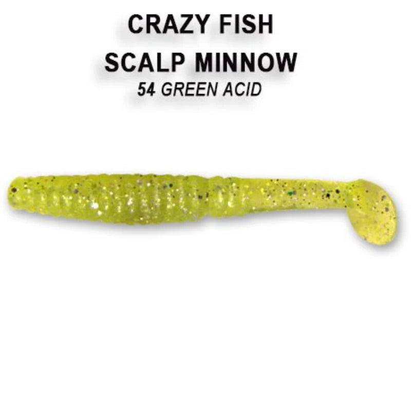 Crazy Fish Scalp Minnow 8cm pack de 5 unidades