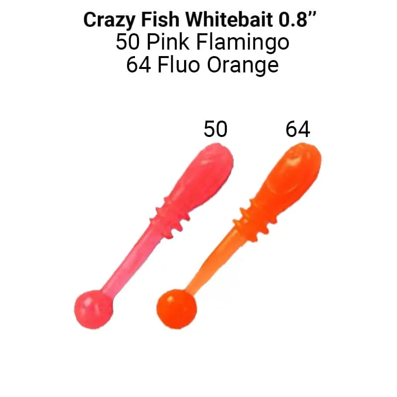 Crazy Fish Whitebait 2cm  pack de 20 unidades