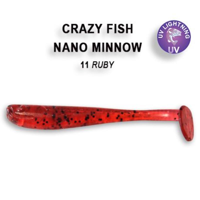 Nano Minnow 4cm 6-40-11-6 Scent de Lula 8 unidades