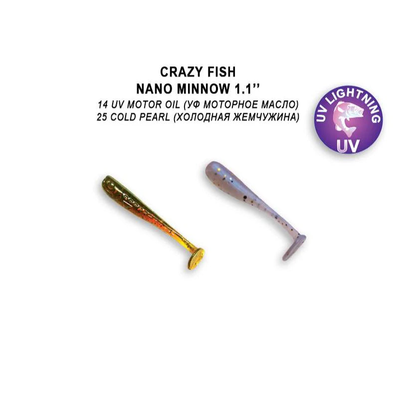 Crazy Minnow Nano Minnow 2.7cm pack de 16 unidades