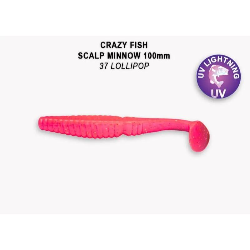 Scalp Minnow 10cm 18-100-37-6 Scent de Lula - 4 unidades