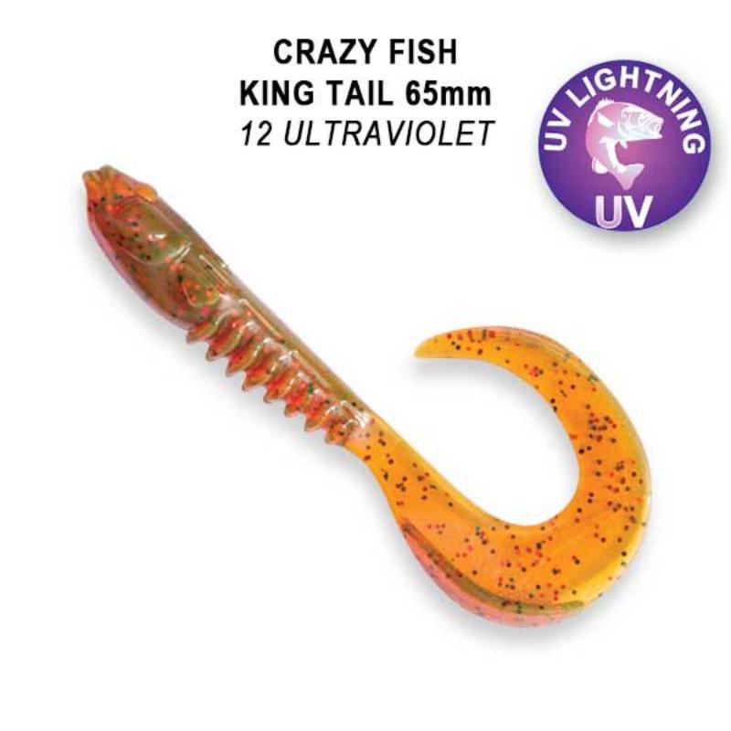 King Tail 6.5cm 72-65-14-7 Scent de Lula e Camarão - 6 unidades